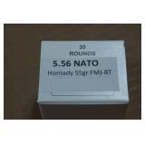 30 5.56 NATO 55 Gr Hornady FMJ-BT Ammo
