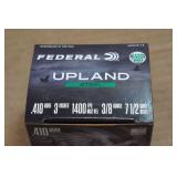 25 Federal Upland .410 Bore 3" Steel 7.5 Shot Shotshells