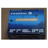25 Federal Speed Shok .410 Bore 3" Steel 6 Shot Shotshells