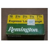 25 Remington Express 16 Gauge 2-3/4" 7.5 Shot Shotshells