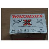 21 Winchester Super-X 16 Gauge 2-3/4" Lead 6 Shot Shotshells