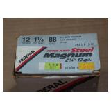 25 Federal 12 Gauge 2-3/4" Magnum Copper Plated Steel BB Shot Shotshells