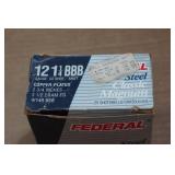 25 Federal Classic 12 Gauge 2-3/4" Magnum Copper Plated Steel BBB Shot Shotshells
