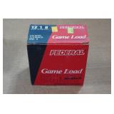 25 Federal Game Load 12 Gauge 2-3/4" 8 Shot Shotshells