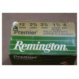 19 Remington Premier 12 Gauge 2-3/4" Copper Plated 6 Shot Shotshells