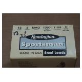 13 Remington Sportsman 12 Gauge 3" Magnum Steel 2 Shot Shotshells