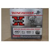 5 Winchester Super-X .410 Bore 2-1/2" Rifled HP Slugs