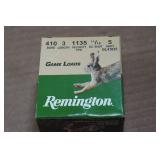 20 Remington Game Load .410 Bore 2-1/2" 5 Shot Shotshells