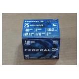 25 Federal Game Load .410 Bore 3" 6 Shot Shotshells