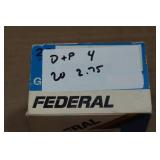 25 Federal Duck and Pheasant 20 Gauge 2-3/4" 4 Shot Shotshells
