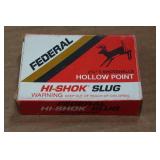 5 Federal Hi-Shok 20 Gauge 2-3/4" HP Slugs