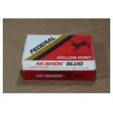 5 Federal Hi-Shok 20 Gauge 2-3/4" HP Slugs