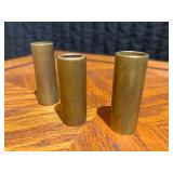 Lot of 3- Brass guitar slides