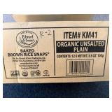12 Packs Of Organix Brown Rice Snaps
