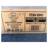 12 Packs Of Organix Brown Rice Snaps