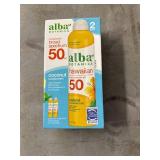 4X 2Ct Packs Of Alba Botanical 50 Spf Sunscreen