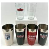 Logoed Drinkware Set - Sobieski, Finlandia, Smirnoff, Southern Comfort - 3 sets of each - NIB