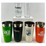 Logo Tumbler Set - SoCo & Lime, Tuaca, Finlandia, 4 Orange- 3 sets of each - NIB