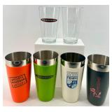 Barware Tumblers & Glasses Set - Dekuyper, Finlandia, Bullet Bourbon- 3 sets of each - NIB