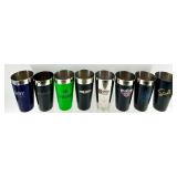 Insulated Tumbler Set - Assorted Liquor Brand Logos- New - 15 Total