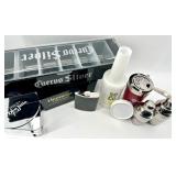 Barware Lot - Cuervo Silver condiments container, Hennessy Napkin holder, SoCo Lime Bottle, Don Julio Tin, and Shaker Set - New