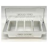 Grey Goose Ice Bucket & Stainless Steel Hip Flasks & Buchanan