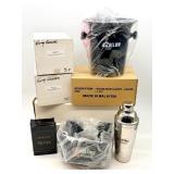 Ice Bucket - Grey Goose & Tumblers - Ketel One Oranje & Hazel Wood Caddy and More!