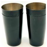 Two Co-Rect On The Rocks Ice Cooled Condiment Holders and Azteca de Oro Ice Bucket and Mixed Barware