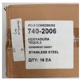 Assorted Condiment Caddy Lot - 6 Units in boxes with branding