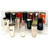 Bar Shaker / Tumbler set - Assorted Brand Logos & Materials