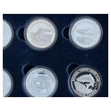 National Fishing Grand Slam .999 Fine Silver Coin Collection 24 Ounces Pure Silver