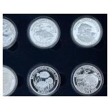National Fishing Grand Slam .999 Fine Silver Coin Collection 24 Ounces Pure Silver
