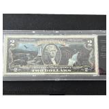 Uncirculated Yellowstone National Park $2 Dollar Note