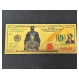 24K Gold Foil $100 Dollar Note Batman/Joker