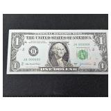 .999 Fine Silver Foil $1 Dollar Bill