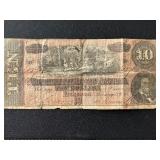 $10 Dollar Confederate Note