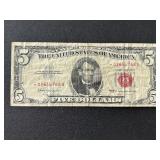 1963 Red Seal $5 Dollar Star Note