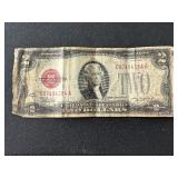 1928 D Red Seal $2 Dollar Note