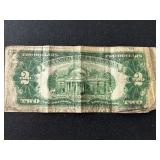 1928 D Red Seal $2 Dollar Note