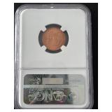 1955 Lincoln Cent NGC MS65 Red