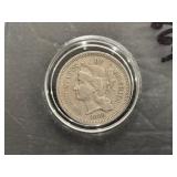 1869 3 Cent Nickel