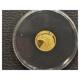 1/100th Ounce .999 Fine Gold Round