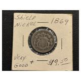 1869 Shiel Nickel