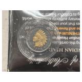 1906 Indian Head Cent 24K Gold Black Ruthenium Edition