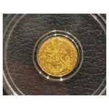 1/200th Ounce .999 Fine Gold Round