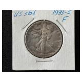 1933-S Walking Liberty Half Dollar