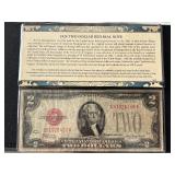 1928 D Red Seal $2 Dollar Note