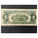 1928 D Red Seal $2 Dollar Note