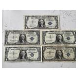 Blue Seal $1 Dollar Silver Certificates