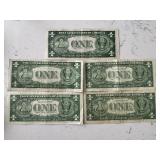 Blue Seal $1 Dollar Silver Certificates